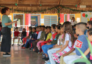 Our kids at music lessons