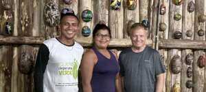 Clibeds, SoulGives CR volunteer, with Irene & Gary