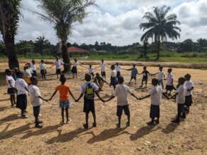 Young learners at the Kolahun Model School