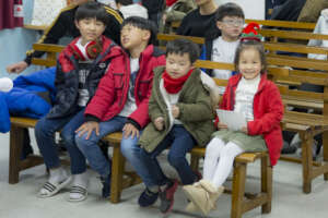 They are waiting in expectation for their gifts!