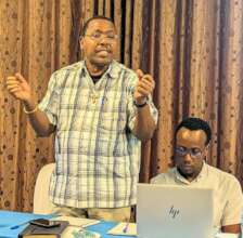 TAJPI director opens the training