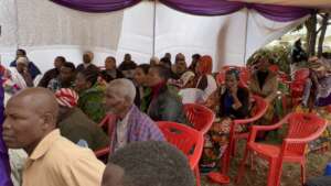 Parents and community members in training session
