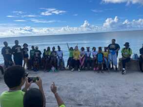 Volunteers at the Coastal Cleanup