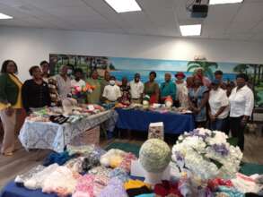 Seniors Knitting Class Giving Back