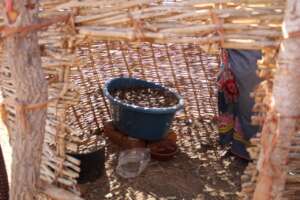 The "worm farm" for composting or chickens