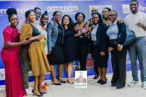 Members of the AdvocAid team at the launch event