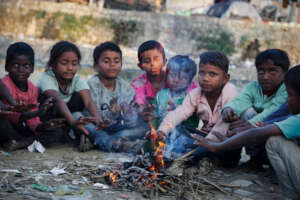 Children at Bindal Slum