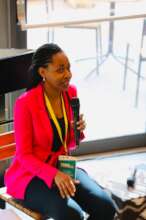 Clementine speaking on youth engagement during WD