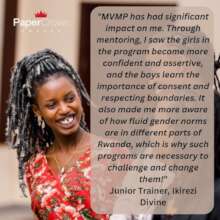Junior Trainer, Ikirezi Divine, Quote