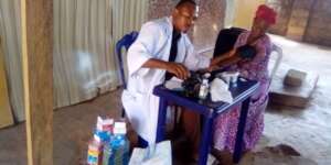 Checking of blood pressure