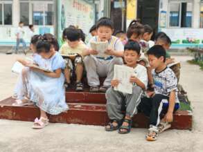 Children in the class are keen to learn