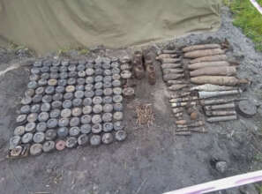 Some of the landmines found in Angola by HeroRATs
