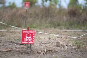 HeroRAT Ronin on the minefield in Preah Vihear