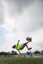 Student in sport class