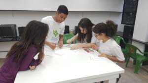 Students in technology class.
