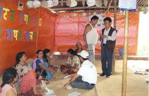 WATA Dai, interacting with women of slum areas