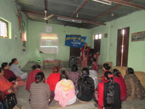 Before documentary show with one women group
