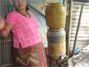 Water filtration system used in slum