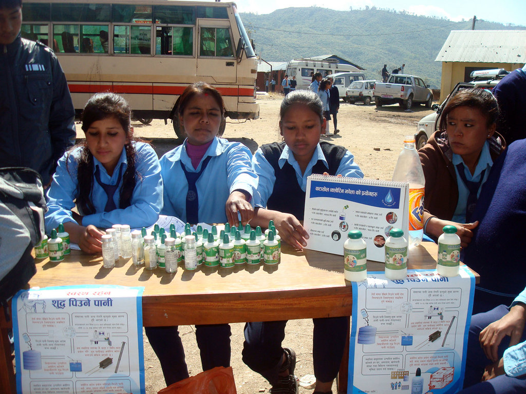 Watasol Stall by the students in their community