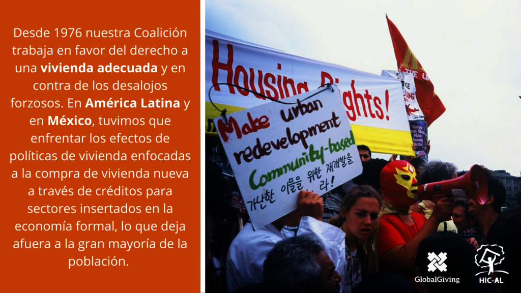 Support evicted people in Mexico