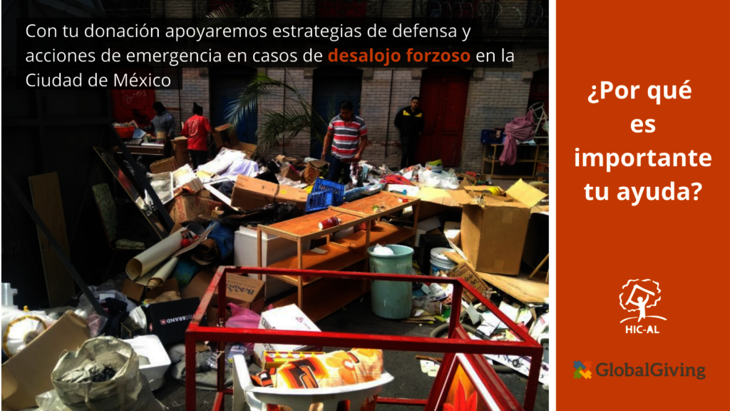 Support evicted people in Mexico