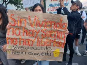 November rally for the right to housing in Mexico
