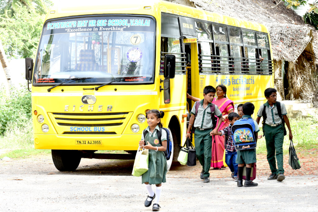 Fund Transportation Cost For Poor Dalit School Bus
