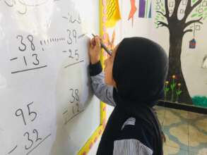 Manija solvign math problem