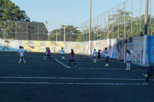Students in sport class