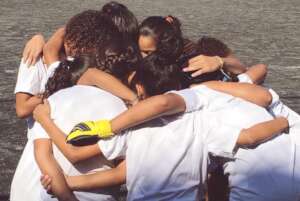 Students in sport class