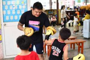 Future Boxing Champions at the Children's Home