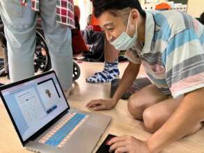 Halloween animation workshop with the disabled
