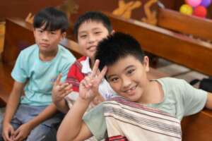 Indigneous youth attending graduation
