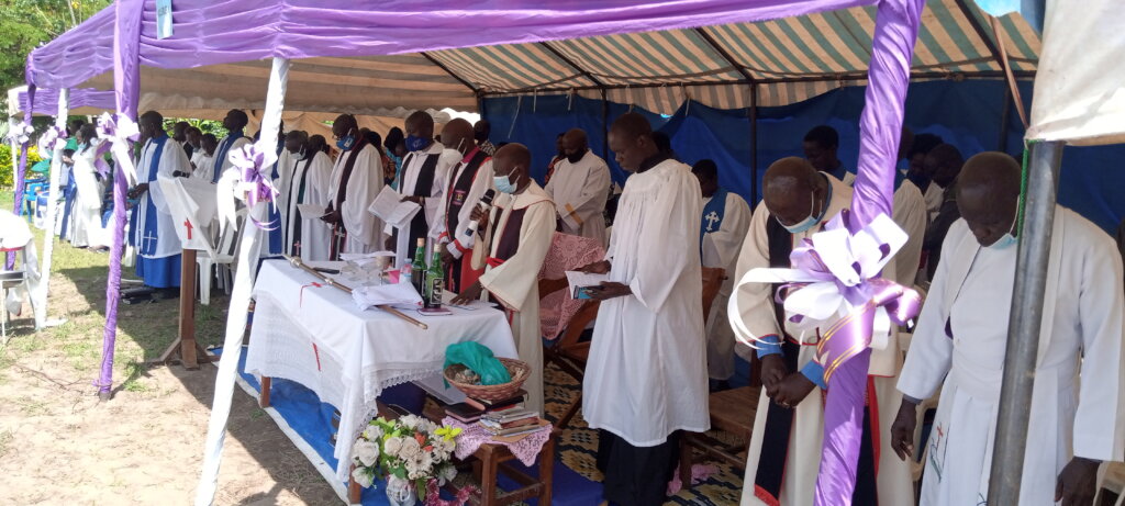 Religious leaders entering.