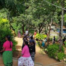 It was a community effort with local parents' help