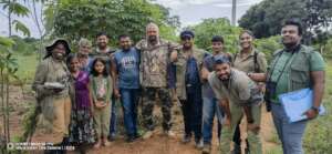 Our team & volunteers after biodiversity surveys