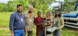 Out team delivering the first saplings to farmers!