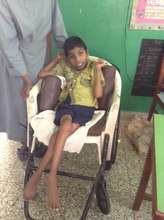 Nikhil in his old chair