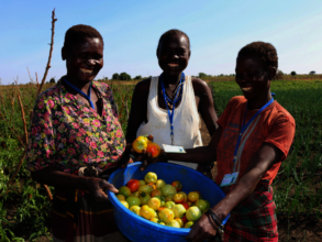 Proudly Showcasing their Harvested Goods