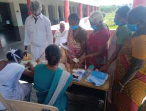 Eye camps in rural villages