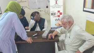 Medical checkup for the Afghan Refugees.