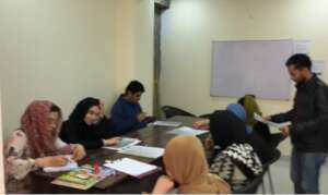 English language learning center