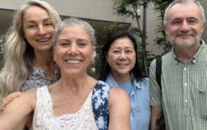 Happy volunteers at the Chofu, Tokyo orphanage