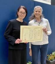 Certificate of Thanks Awarded to JOEE