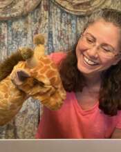 Meet Genevieve the Giraffe, a JOEE helper.