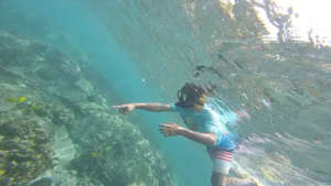 Justin Snorkeling