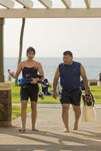 Maui County Mayor Alan Arakawa and Liz Foote