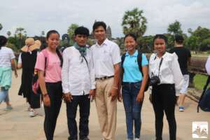 Dream students on a tour of the city