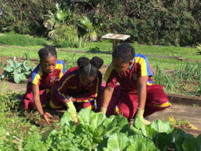 Learners proud to be invovled in their own garden