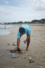 Cleaning up beaches with our partners